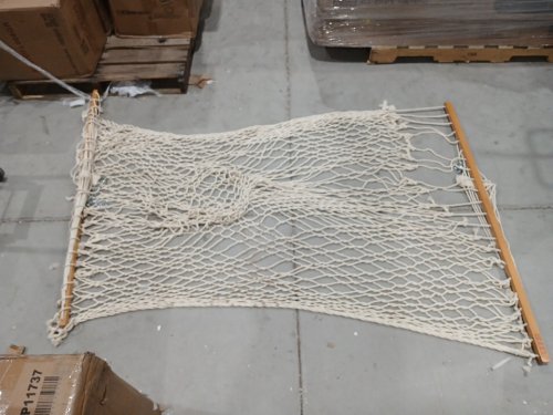 lazy daze double handwoven outdoor rope hammock - 78.7" x 57" - natural (model: hm-cot001) image 3