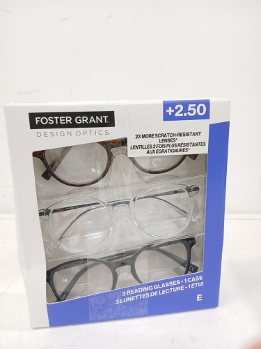 3PC FOSTER GRANT READING GLASSES - +2.50 - ASSORTED COLOURS image 2