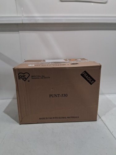 IRIS USA Large Stylish Round Top Entry Cat Litter Box with Scoop - 20.5" x 16.1" x 14.6" - 6.5l - white/beige (model: punt-530) image 2