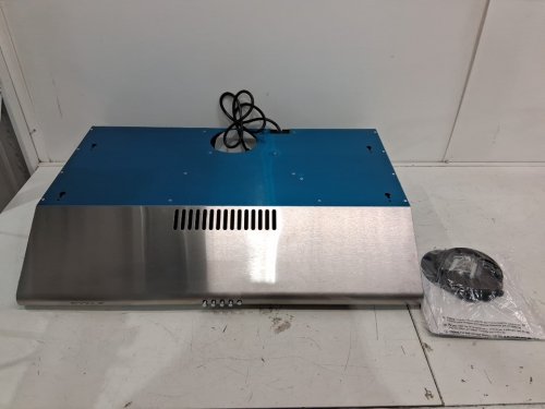soonye under cabinet rangehood with 3 speed controls and led lights - 30'' - 250CFM - 120V - stainless steel  (model: sop04-30) image 3