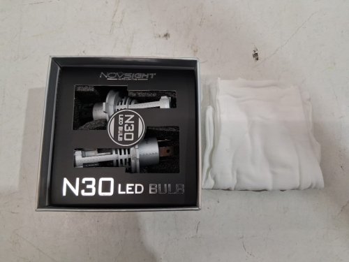 2pk NOVSIGHT H4/9003/HB2 HI LED Headlight Bulbs - 30000LM/6500K (Cool white) image 2