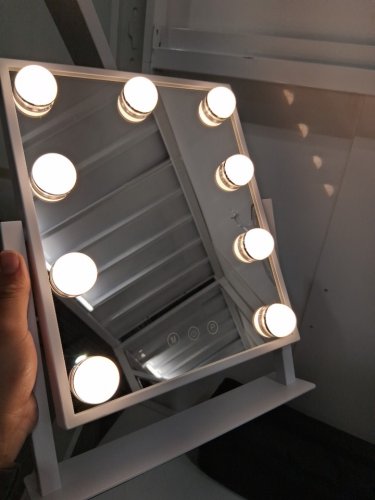 HOLLYWOOD STYLE Makeup VANITY Mirror with LED Lights AND 3 LIGHTING SETTINGS - 14.5" x 12" image 5