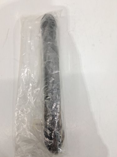 double sided textured dildo - 9.5" - black image 2