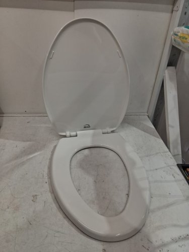 BEMIS slow close ELONGATED TOILET SEAT - 19" - WHITE (MODEL: 7300slec 000) image 3