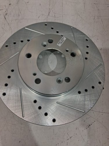 2PC power stop  Cross Drilled and Slotted Performance Brake Rotor - for select makes and models - (model: JBR528XR / JBR528XL) image 6