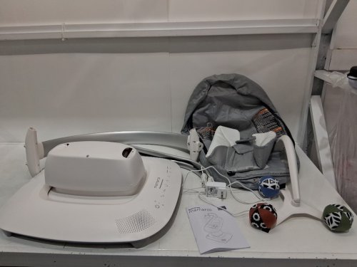 UPPAbaby Mamaroo Smart Swing - 5 motions, 5 speeds, 4 sounds with MotionSync Technology and Bluetooth - 36" - stella grey (Model: 2001-mro-na-stl) image 3
