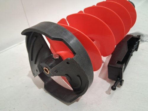 Ice Drill Auger Electric Drill Bit with Float Design - 8" X 28" - Red / Black image 6
