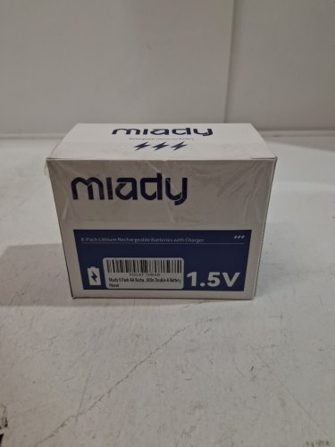 8PK MIADY LITHIUM RECHARGEABLE AA BATTERIES WITH CHARGING CASE - GREY (MODEL: TF-CD-066CE) image 3