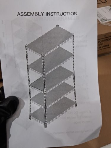 5-Tier Steel Garage Storage Shelving Unit - 350lbs cap per shelf - 72" - Black/brown (Model: rbms5lbw30zd) image 7