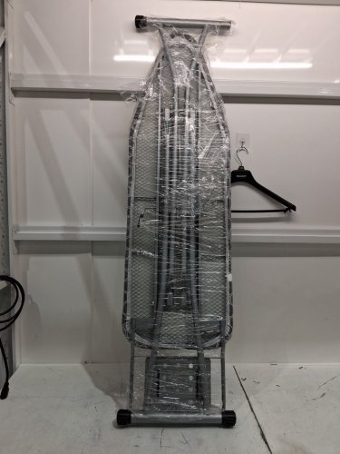 full size foldable & adjustable ironing board - 48" - grey/white honeycomb image 3