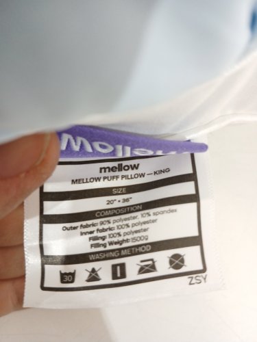 Mellow Puff Pillow Cooling Ice Pillow - King - 20" x 36" - Blue image 5