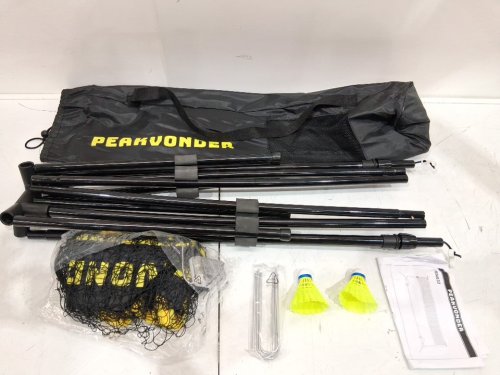 PEAKVONDER LED LIGHT UP Badminton Net with 2 Badminton Birdies - 10FT - BLACK/YELLOW/RGB (MODEL: TBN032Y) image 6