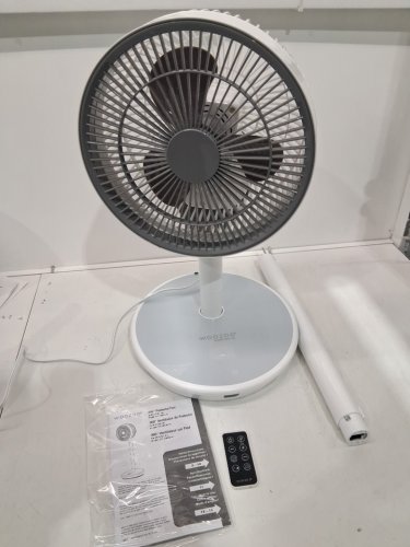 Woozoo 360° Pedestal 12-SPEED Air Circulator - ADJUSTABLE HEIGHT 21" TO 40" - WHITE (Model: STF-360DC/1747373) image 3