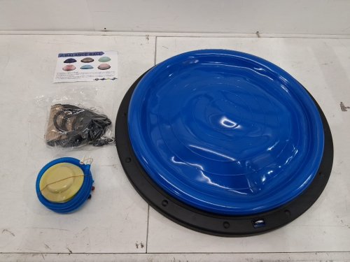 Stanz Anti Slip Half Ball Balance Trainer with Straps and Air Pump - 23" - blue (model: 600-057) image 2