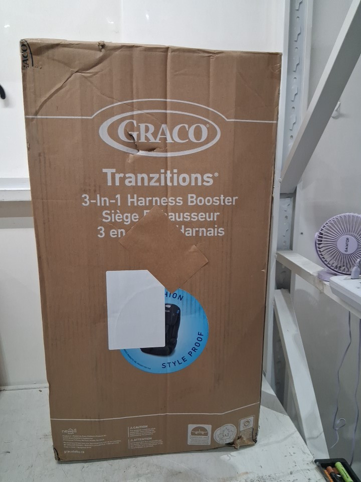 GRACO C20 TRANZITIONS 3-IN-1 HARNESS BOOSTER CAR SEAT - 100LBS CAP - BLACK (MODEL: 2035724) image 2