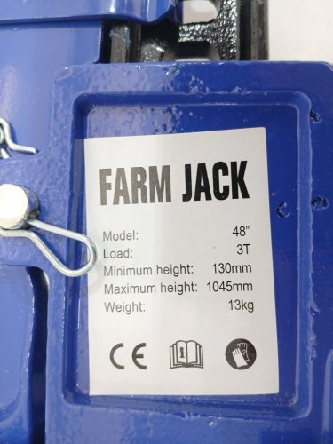 Garvee Ratcheting Off Road Utility Farm Jack - 6000slbs CAP - Blue image 5
