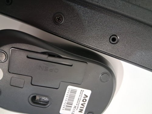 Aqvin wireless keyboard and mouse combo - black (model: qk220-w) image 4
