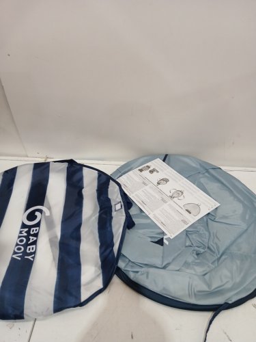 Babymoov Anti-UV foldable Tent - UPF 50+ Sun Protection - 40" x 31" - blue stripes (model: ‎A038217_US) image 4
