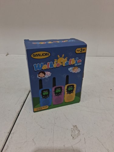 3pk kids sanjoin walkie talkies - 5.5" - blue/pink/yellow (model: t-388) image 2