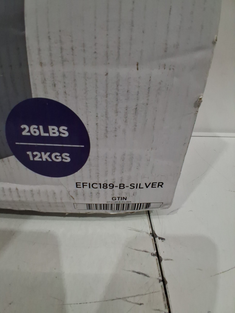 FRIGIDAIRE COMPACT COUNTERTOP ELECTRIC ICE MAKER - MAKES 26LBS OF ICE/DAY - SILVER (MODEL: EFIC189-B-SILVER) image 3