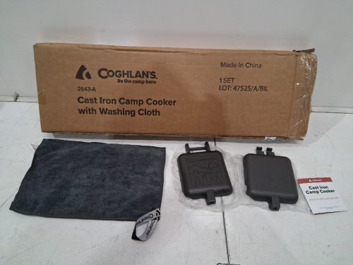 COGHLAN'S CAST iron camp cooker for pies and grilled sandwiches - 27.2" x 4.3" - natural (model: 2643-a) image 2