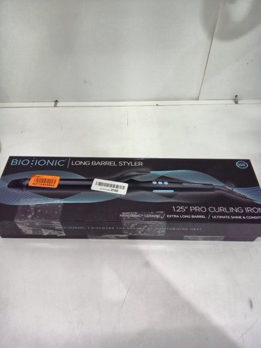 BIO IONIC LONG BARREL PRO CURLING IRON HAIR STYLER - 1.25" - BLACK - (model: lxt-cl-1.25). image 8