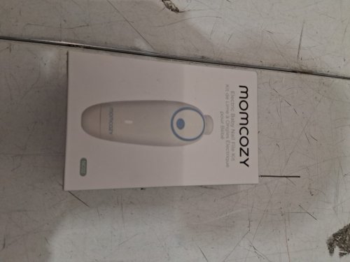 momcozy rechargeable electric gentle baby nail trimmer - white/green (model: NC02) image 2