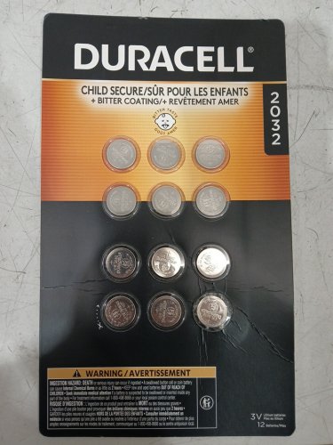 12pk Duracell lithium 2032 coin batteries with child secure bitter coating - 3v image 2