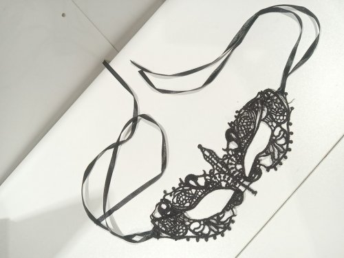 5 elegant Masquerade Mask - osfm - black image 4