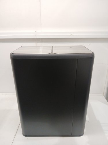 Pirecart Stainless Steel Double Compartment Trash Can - 16GAL - Black/Silver (Model: LY-60) image 6