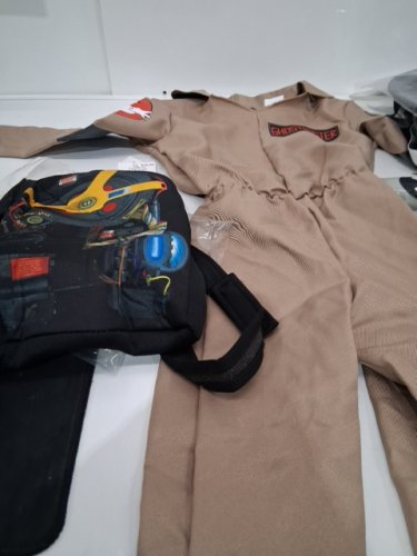 2PC TODDLER DISGUISE GHOSTBUSTERS COSTUME - SIZE 3T-4T - BEIGE/BLACK image 2