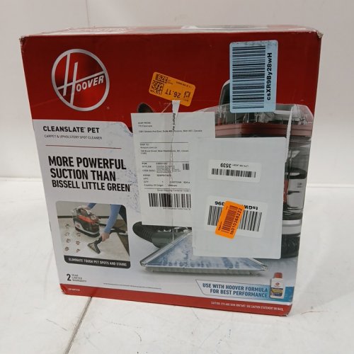 HOOVER CLEANSLATE PORTABLE CARPET & UPHOLSTERY SPOT CLEANER & STAIN REMOVER - 40OZ DUAL TANKS - RED/GREY (MODEL: FH14001VCD) image 2
