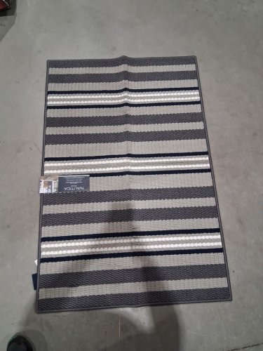 nautica home machine washable stripped  accent - 2.5ft x 3.75ft - navy blue/grey (model: 1770640) image 2