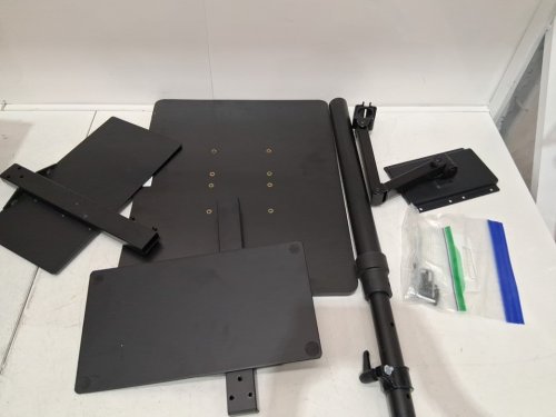 VIVO Over Couch Swivel Table - Portable Workstation with Height Adjustable Swing Arm - Black (model: DESK-ST01C) image 4