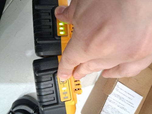 2PK Replacement lithium-ion batteries with Charger - for Dewalt 20v Lithium Batteries - BLACK/yellow (model: xhc-de20 / dcb112) image 3
