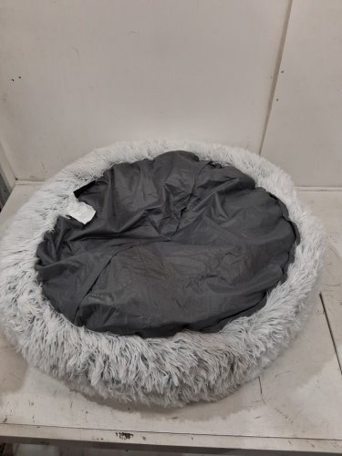 Best Friends By Sheri The Original Calming Donut Dog Bed With Shag Fur - 30" x 30" - frost grey (model: 4764C) image 4
