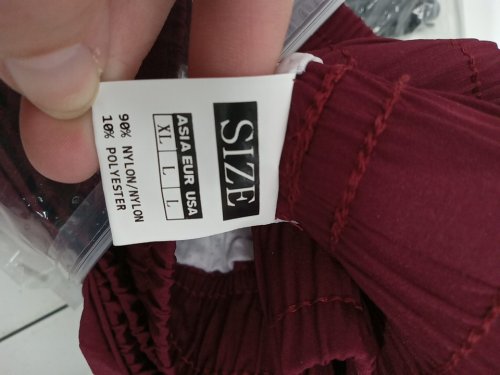 MEN'S SWIM TRUNKS with zipper pockets and liner - Large - Maroon image 4