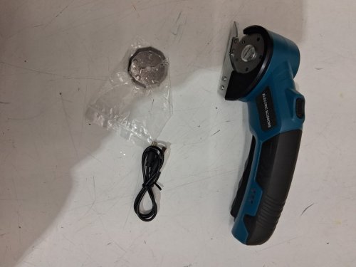 Fnulrzmt Cordless Rechargeable Electric Scissors/multi-purpose fabric cutters - 4.2V - BLUE/black image 4