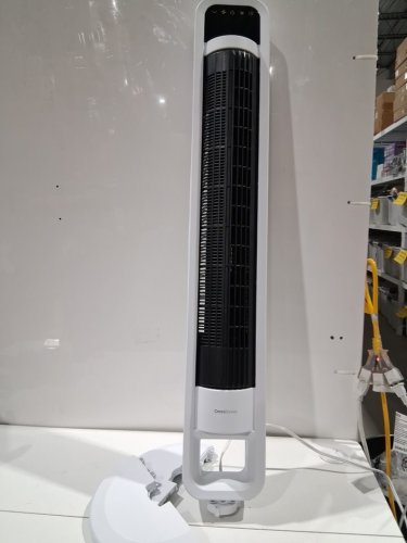 omnibreeze premium 38" Rotating tower fan with wifi CONTROL, 5-SPEEDS & REMOTE - white/BLACK (model: 5333021/dc2313r-g) image 3