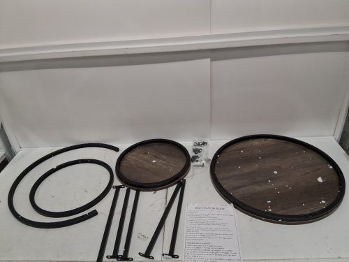 2pc aboxoo Coffee Table Nesting Side Round Table - OAK (MODEL: hm3057) image 3