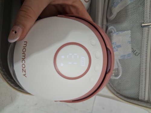 MOMCOZY MOBILE STYLE M6 HANDS-FREE SLIM DOUBLE BREAST PUMP - COZY RED (MODEL: BP311) image 4