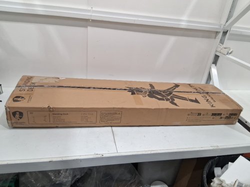 KINGSMITH Height Adjustable Electric Standing Desk with 2 Hooks - 48" x 24" - 176LBS CAP - WHITE/OAK (MODEL: ETSFI28) image 5