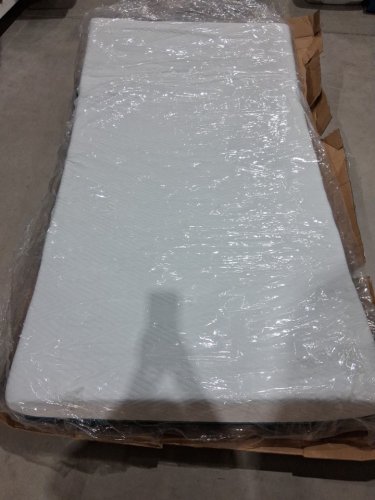HIGH DENSITY MEMORY FOAM MATTRESS PAD - 6" TWIN (39" X 75") - GREY/white image 2