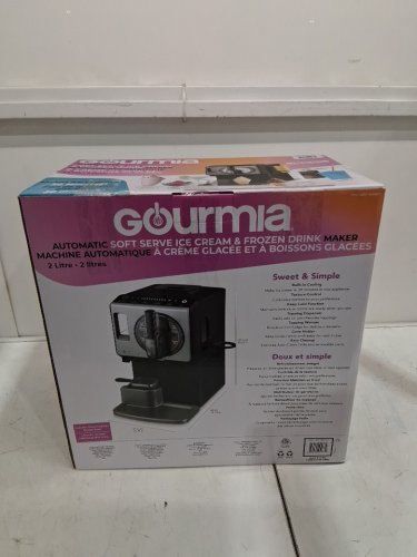 GOURMIA 6-IN-1 AUTOMATIC SOFT SERVE ICE CREAM AND FROZEN DRINK MAKER - 2 L/2.11 QT - BLACK (MODEL: GSI1060BK/4444017) image 9