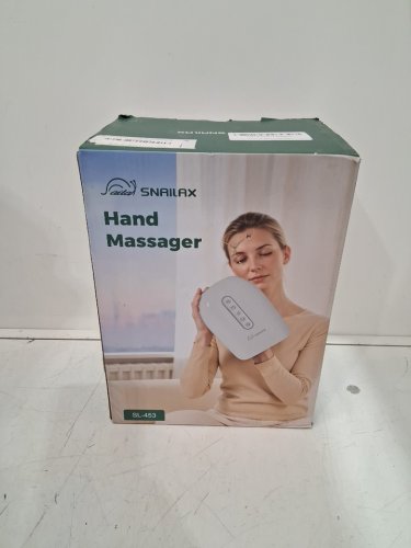 SNAILAX CORDLESS HAND MASSAGER WITH HEAT AND COMPRESSION - RECHARGABLE - 3 LEVELS OF HEAT - 6 INTENSITY LEVELS AND 6 CUSTOMIZABLE MODES - WHITE (MODEL:SL-453) image 2