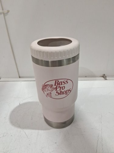 Bass Pro Shops 3-in-1 Can Cooler with Bottle Opener - light pink image 2