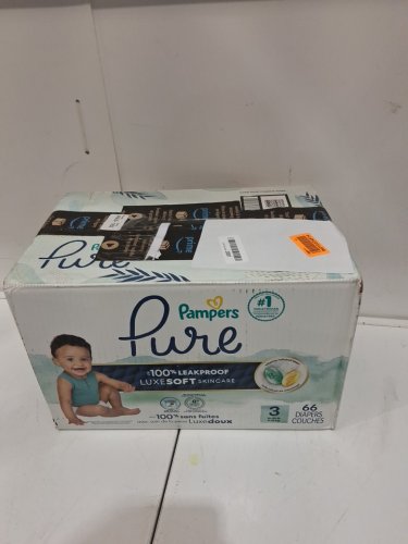 66PK Pampers Pure 100% leakproof Protection Disposable Baby Diapers - Size 3 image 2