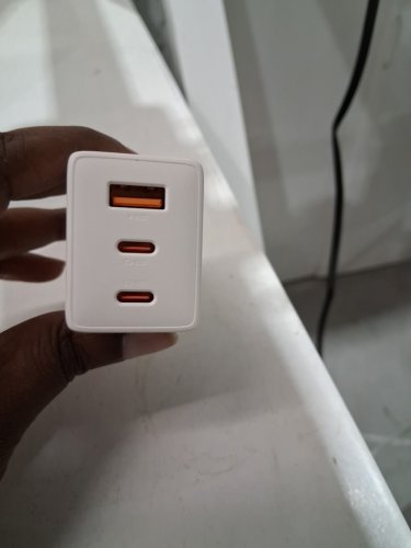 EHONOR 67W USB C 3-Port CHARGER Wall Adapter with 6.6ft Cable for mac book/ iPhone/ iPad /Samsung Galaxy -white (model: g671A2cu) image 4