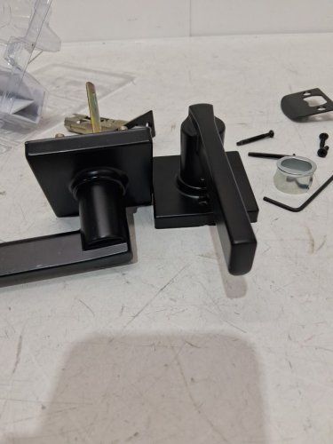 Weiser Casey Passage Square Lever Handle without Deadbolt - Matte Black (model: 9GLC1010-072) image 4