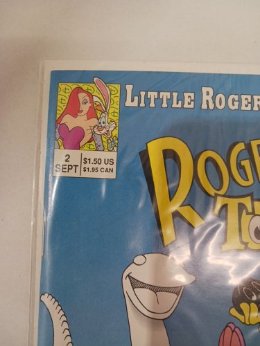LITTLE ROGER MEETS GERDIE THE DINOSAUR " ROGER RABBIT'S TOONTOWN" ISSUE #2 COMIC BOOK - 1991 image 5